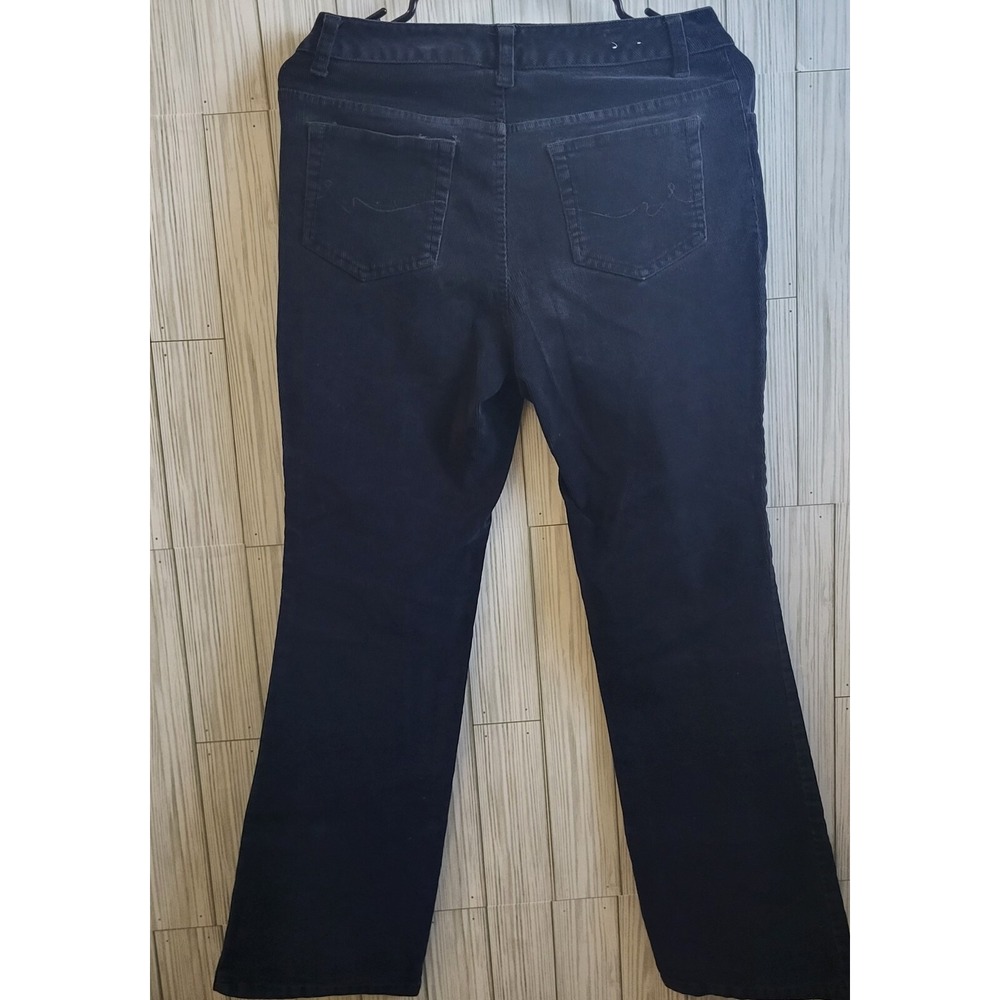 St. John's Bay Cordouroy Women's Navy Blue Pants 6 Petite - Picture 2 of 4